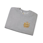 Built Right Crewneck Sweatshirt — "Built Right: Beautiful, Brave, Brilliant" Gold Graphic