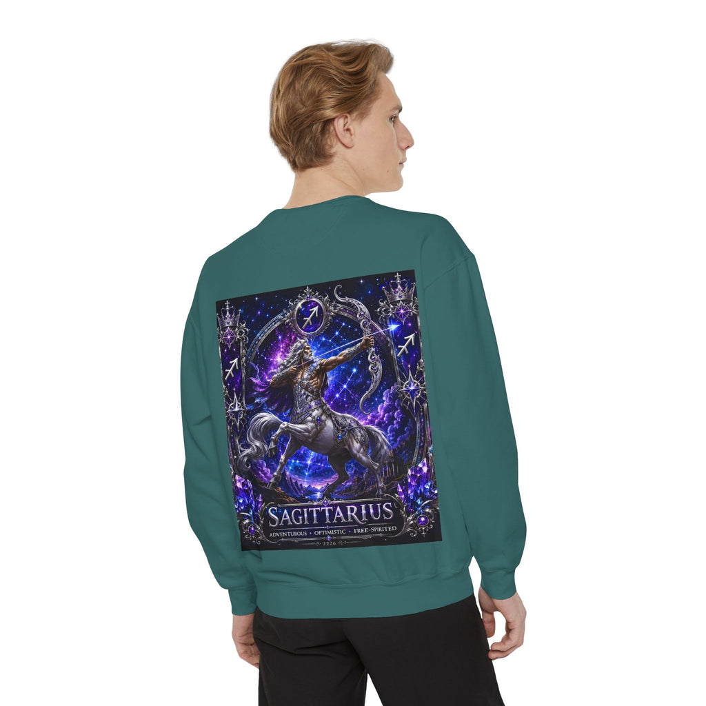 Sagittarius Zodiac Sweatshirt — Celestial Archer Graphic Pullover