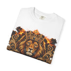 Kingdom Living Lion T-Shirt — Crowned Lion Faith Design (Matthew 6:33)