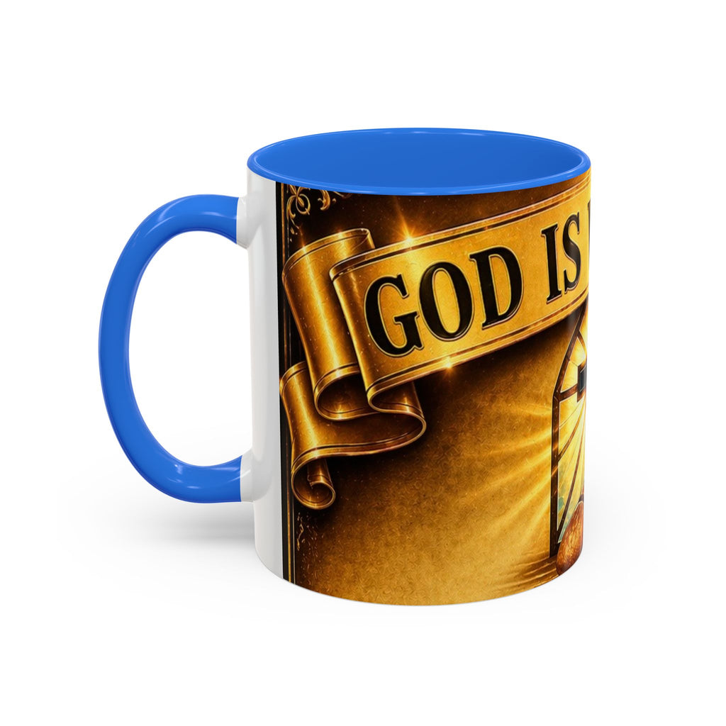 Inspirational Communion Mug — "God Is With You" Christian Coffee Cup