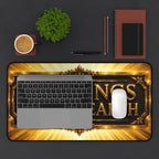 The Kings of the Earth Desk Mat — Gold Regal Gaming Mouse Pad