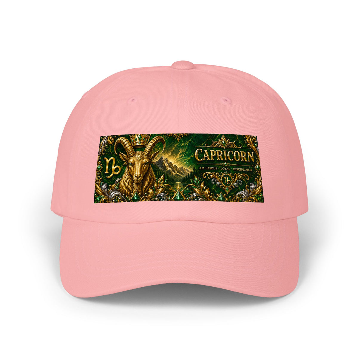 Capricorn Dad Hat — Zodiac Capricorn Goat Embroidered Baseball Cap