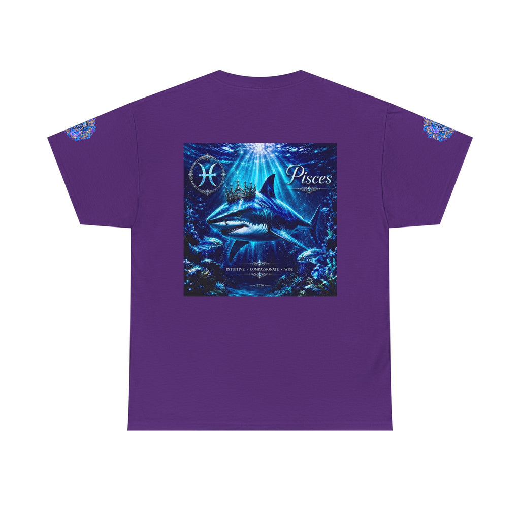 Pisces Zodiac T-Shirt — Blue Ocean Shark Astrology Tee