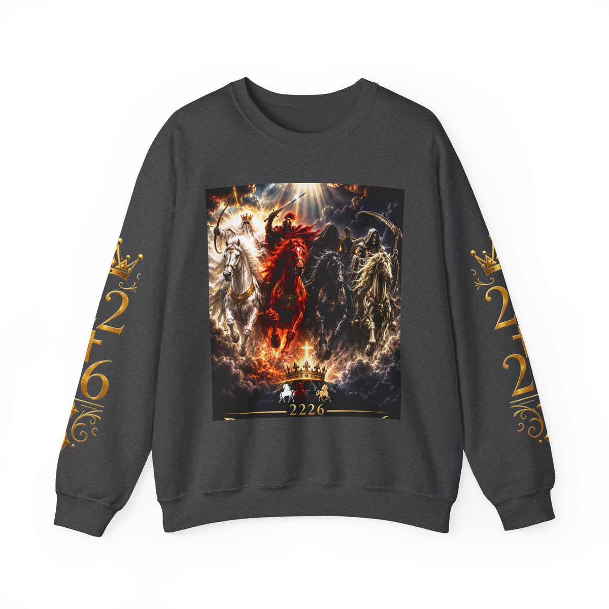 Revelation 6 Sweatshirt — Four Horsemen Graphic Crewneck (2226)