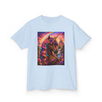 Kids Brown Unicorn Tee — Rainbow Fantasy Magical Horse Shirt