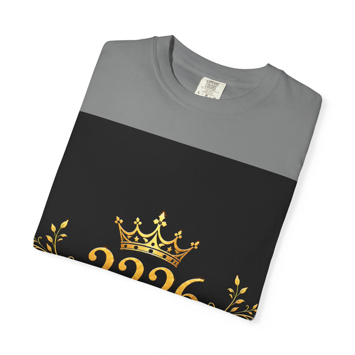 Lion Crest T-Shirt — Golden Crown 2226 Design