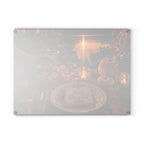Glass Cutting Board — Autumn Harvest "Give Thanks" Thanksgiving Kitchen Decor