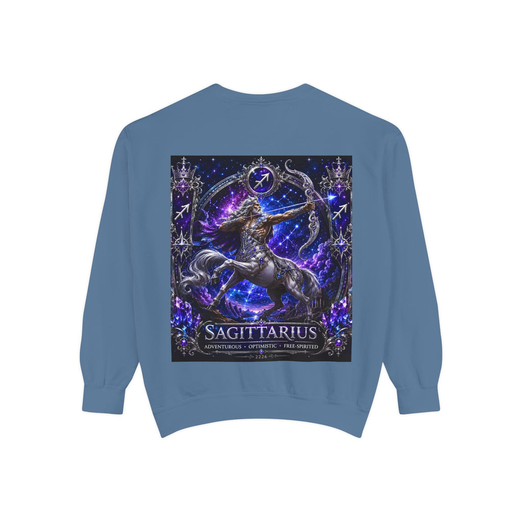 Sagittarius Zodiac Sweatshirt — Celestial Archer Graphic Pullover
