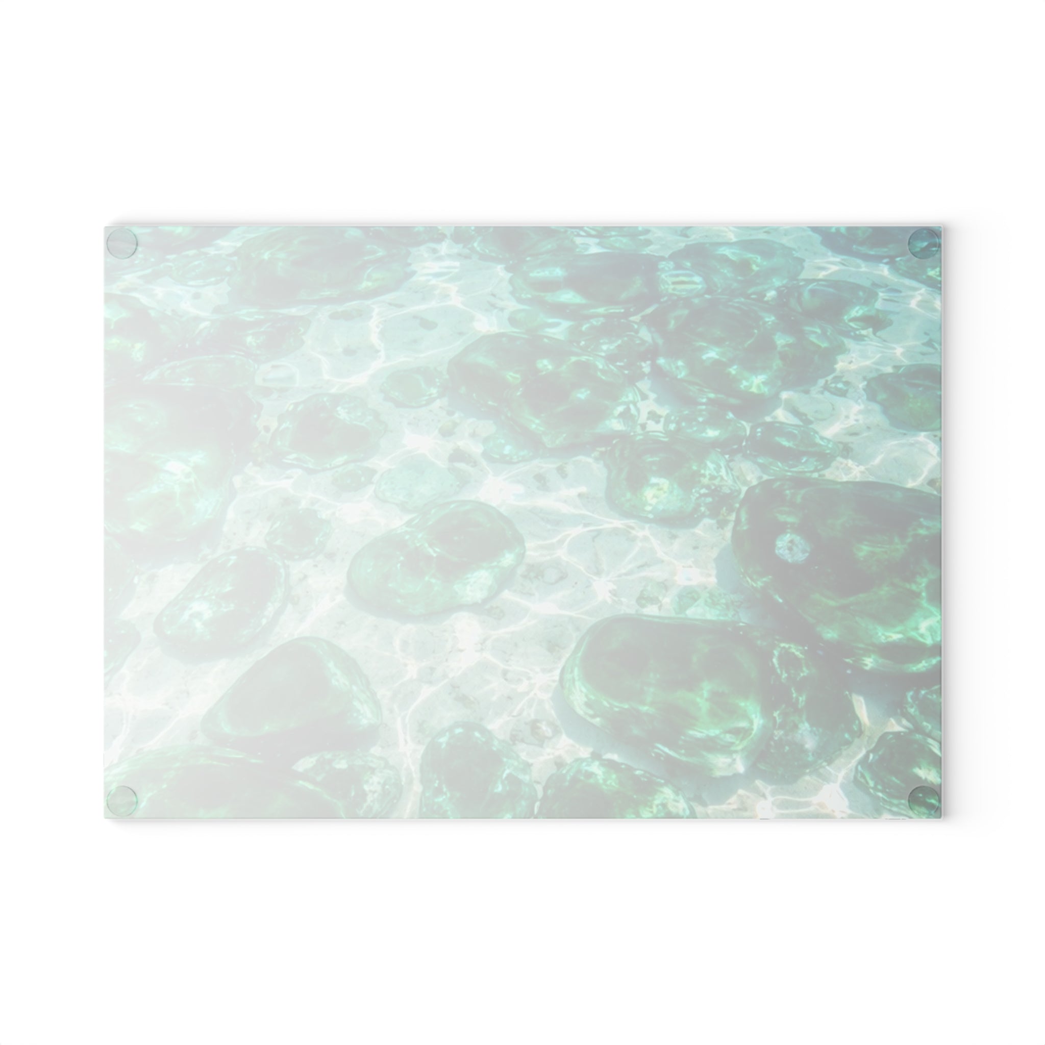 Glass Cutting Board – Sea Glass & Sunlit Water Kitchen Cutting Board