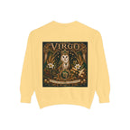 Virgo Zodiac Sweatshirt — Virgo Goddess & Owl Astrology Crewneck