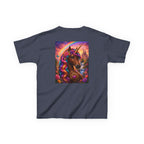 Kids Brown Unicorn Tee — Rainbow Fantasy Magical Horse Shirt