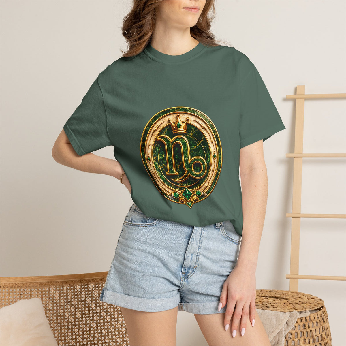 Capricorn Zodiac T-Shirt — Golden Goat Astrology Tee