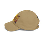 Revelation Chapter 14 Dad Cap — Vintage Gold Lettering Baseball Hat