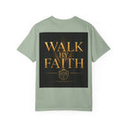 Not By Sight / Walk By Faith T‑Shirt — Christian Faith Graphic Tee