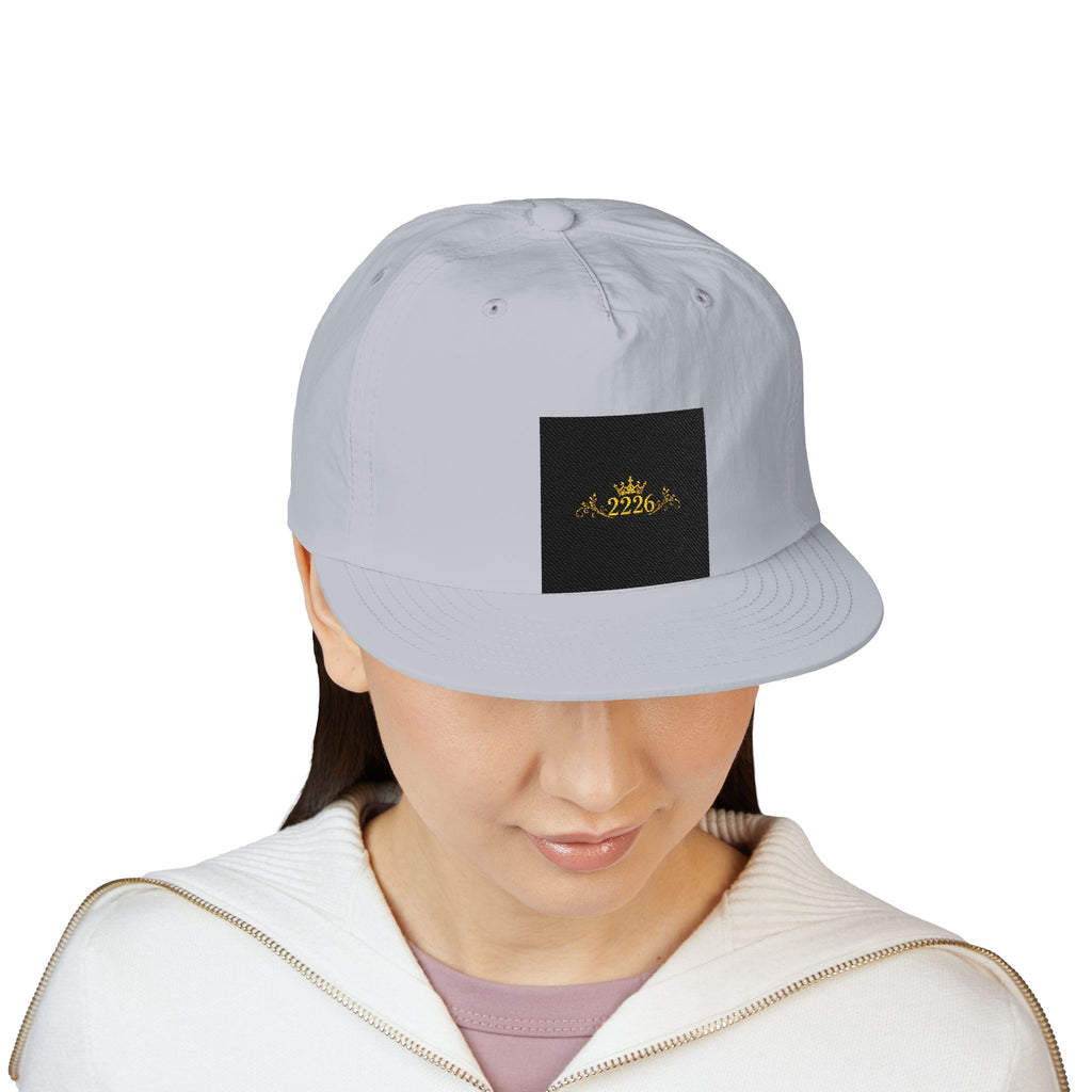 Surf Cap - Minimal Gold Wave Embroidered Patch Hat
