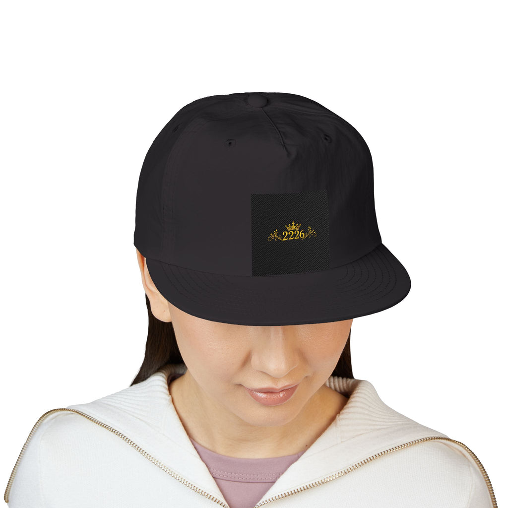Surf Cap - Minimal Gold Wave Embroidered Patch Hat