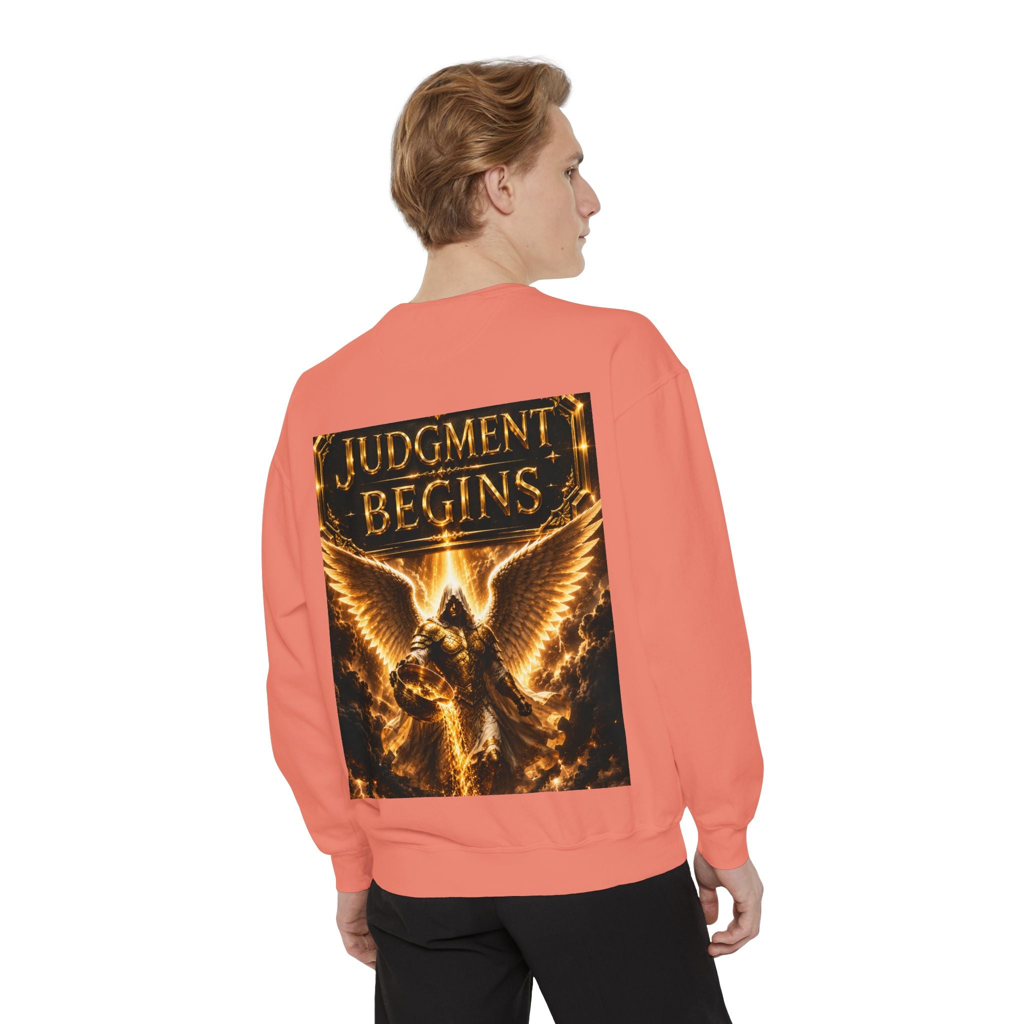 Revelation Chapter 16 Sweatshirt — "Judgment Begins" Apocalyptic Graphic