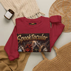 Religious Halloween Crewneck Sweatshirt — "Spooktacular" & "Still on the Throne" Graphic