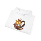 Scorpio Zodiac Hoodie — Ornate Crowned Scorpio Graphic Hooded Sweatshirt
