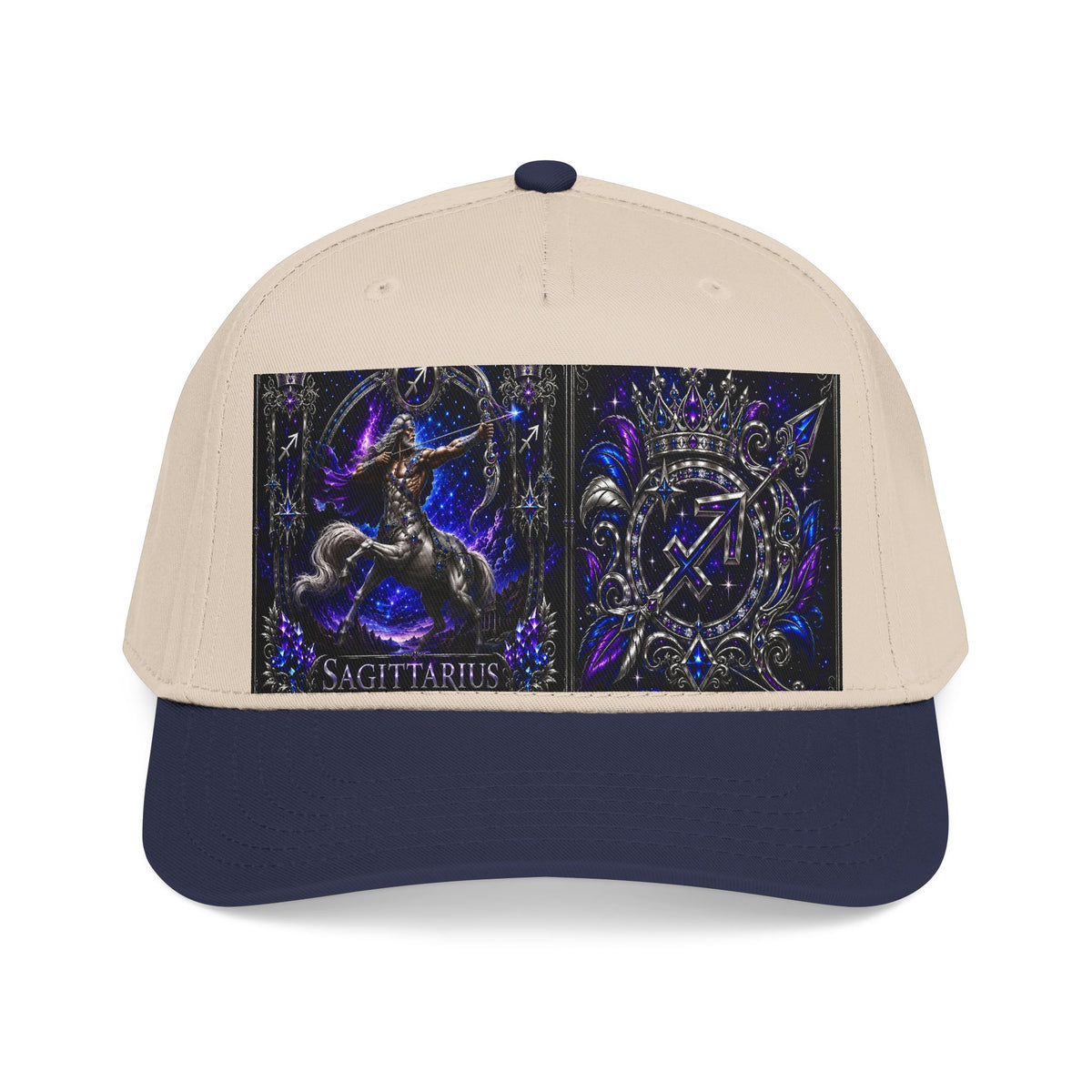 Sagittarius Zodiac Baseball Cap — Astrological Archer Mid Profile Hat