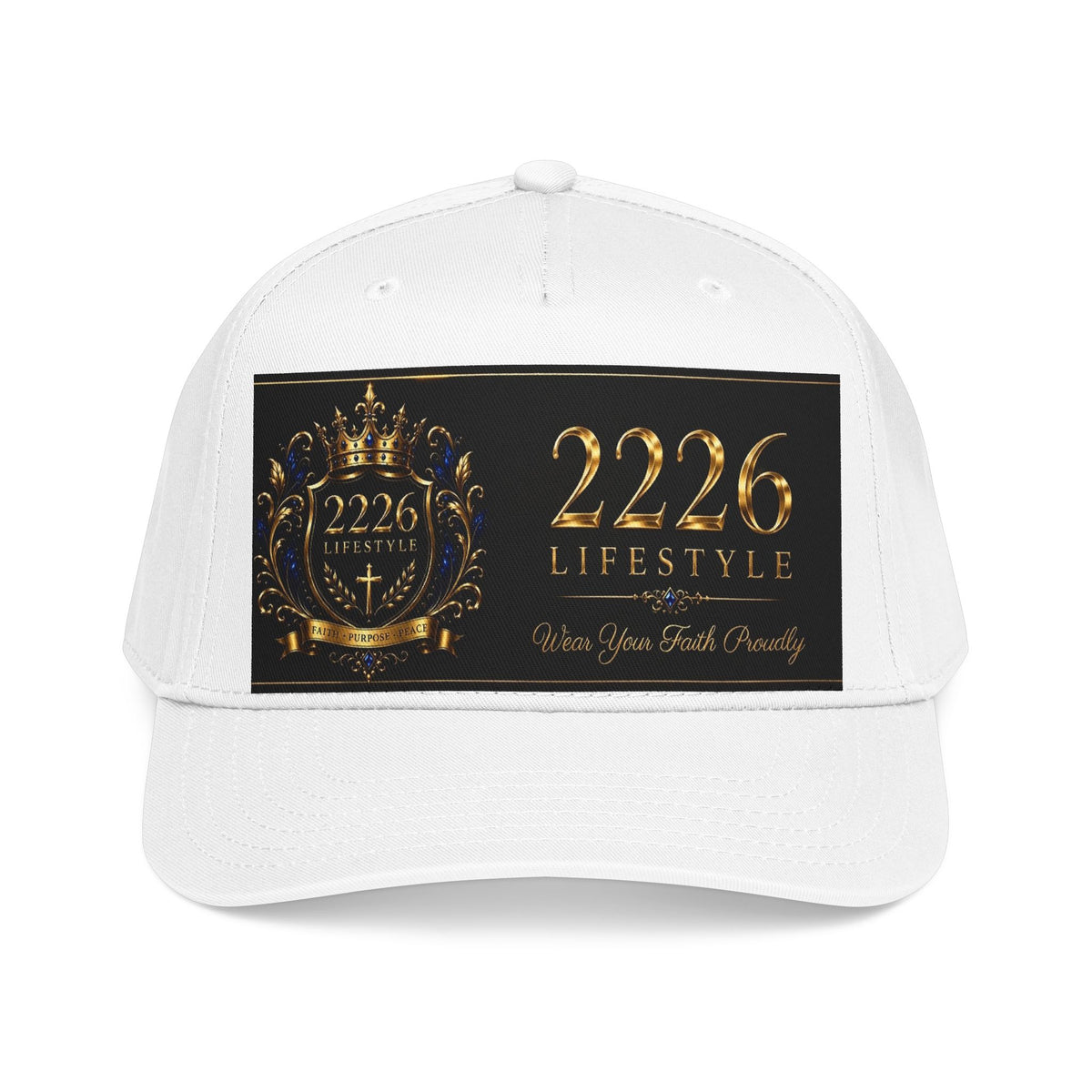 Mid Profile Baseball Cap - 2226 Lifestyle Gold Crest Hat