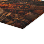 Glass Cutting Board — Autumn Harvest "Give Thanks" Thanksgiving Kitchen Decor