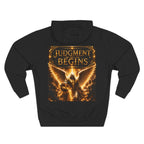 Revelation Chapter 16 'Judgment Begins' Graphic Hoodie — Apocalyptic Angel Faith Pullover