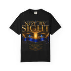 Not By Sight / Walk By Faith T‑Shirt — Christian Faith Graphic Tee