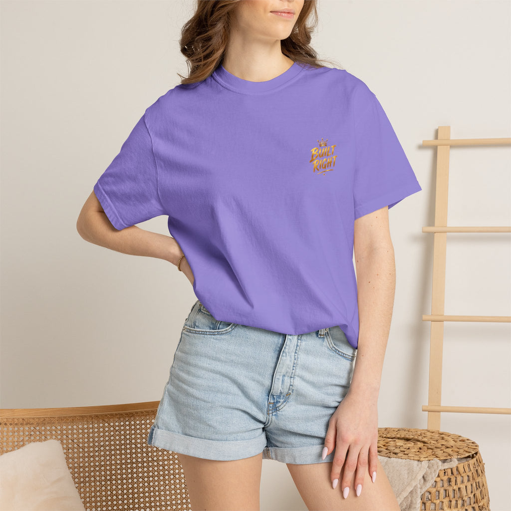 Walking with the King T-Shirt — Built Right Lion Christian Faith Tee