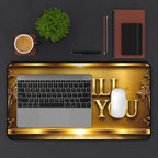 He Will Carry You Desk Mat — Inspirational Christian Office Desk Pad