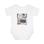 Infant Bodysuit - 'Welcome Home Baby' Sleepy Moon & Clouds Memorial Onesie