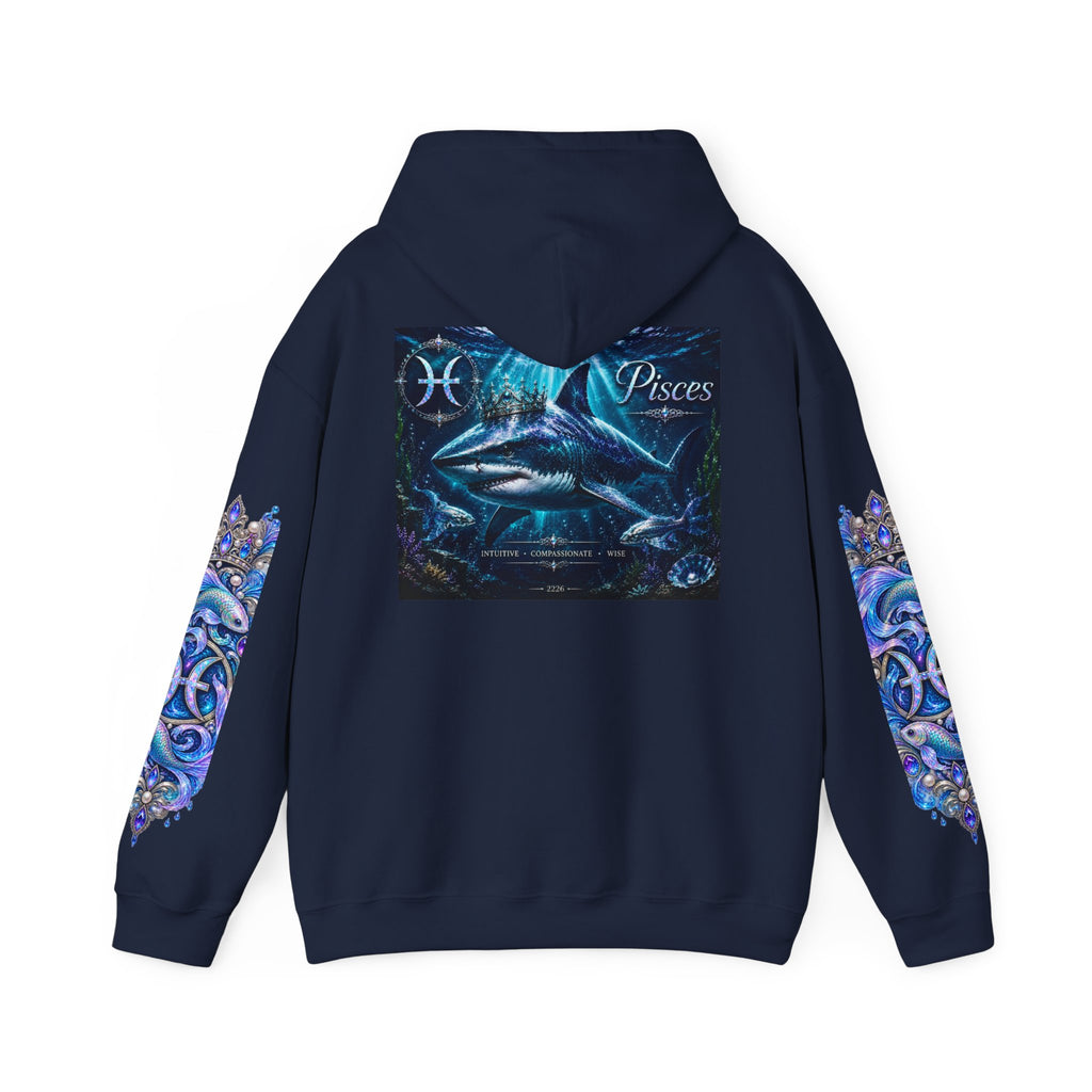 Pisces Hoodie - Astrological Pisces Fish Zodiac Graphic Sweatshirt