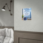 Motivational City View Poster – "Your hard work today is building the life you dream about"