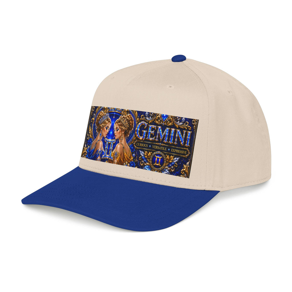 Gemini Zodiac Baseball Cap — Astrology Twins Embroidered Mid Profile Hat