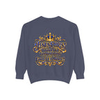 Religious Sweatshirt — “Jesus Christ Today, Tomorrow and Forever More” Crown Graphic