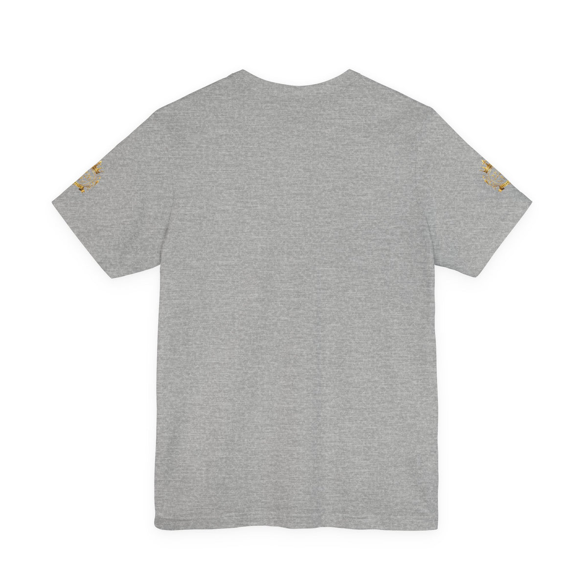 Vintage Gold Crown Tee - Minimal Royal Logo Short Sleeve Shirt