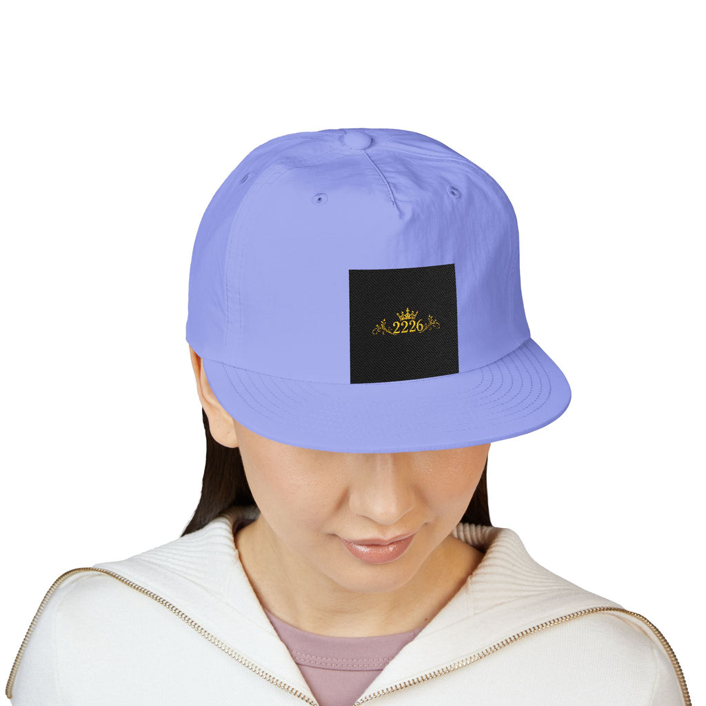 Surf Cap - Minimal Gold Wave Embroidered Patch Hat