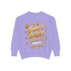 Built Right Sweatshirt — "Built Right: Beautiful. Brilliant." Gold Script Crewneck