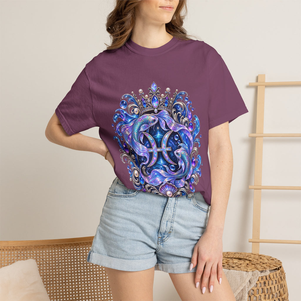 Pisces Mermaid T-Shirt — Zodiac Pisces Symbol Graphic Tee