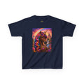 Kids Brown Unicorn Tee — Rainbow Fantasy Magical Horse Shirt