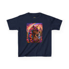 Kids Brown Unicorn Tee — Rainbow Fantasy Magical Horse Shirt
