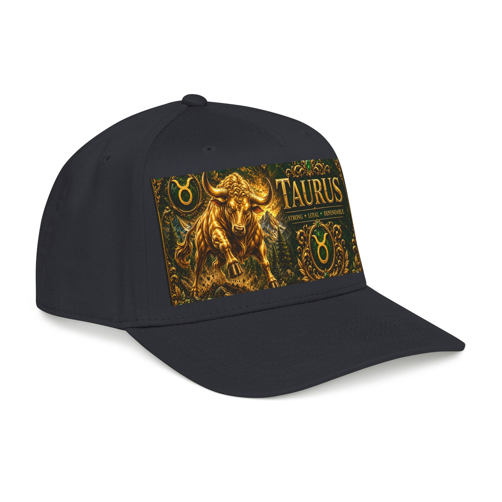 Taurus Zodiac Baseball Cap — Gold Bull Astrology Hat