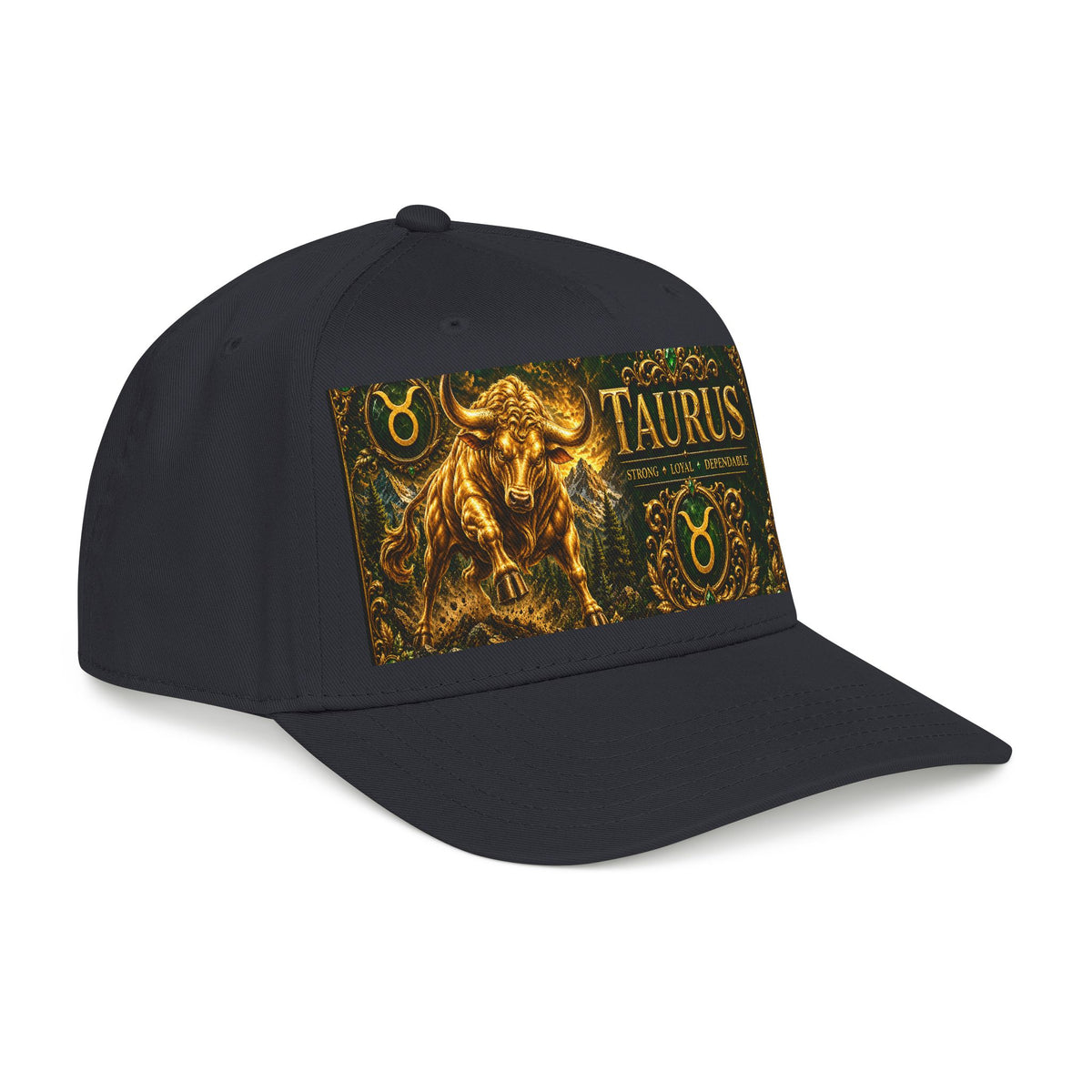 Taurus Zodiac Baseball Cap — Gold Bull Astrology Hat