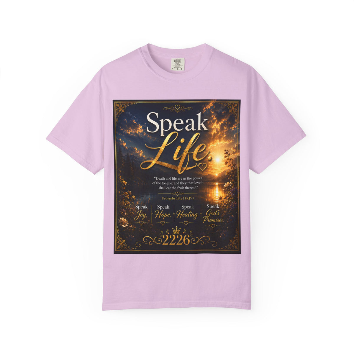 Christian Inspirational T-Shirt — "Speak Life" & "Still on the Throne" Faith Graphic Tee