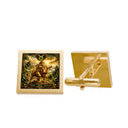 Taurus Bull Zodiac Cufflinks — Gold Astrology Accessory for Men