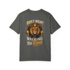Lion 'Built Right, Walking the King' Graphic T‑Shirt