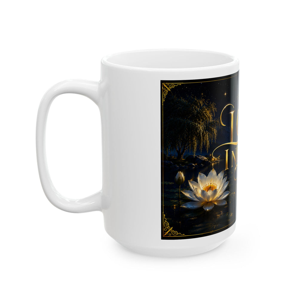 Religious Ceramic Mug – "Lord I Need You" Gold Script 11oz/15oz