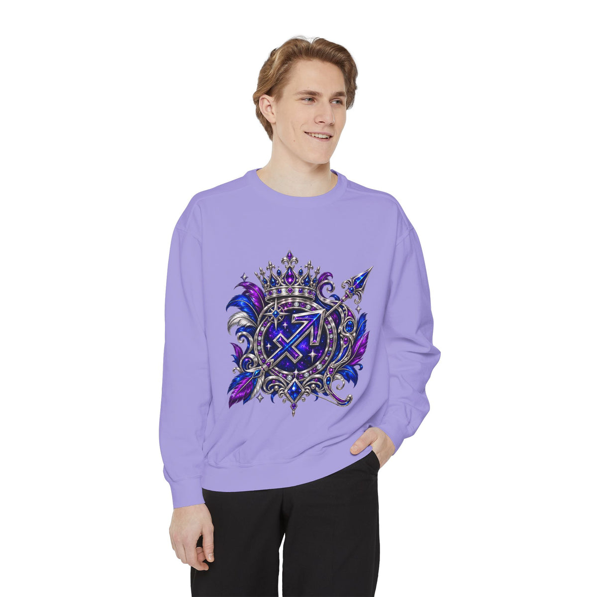 Sagittarius Zodiac Sweatshirt — Celestial Archer Graphic Pullover