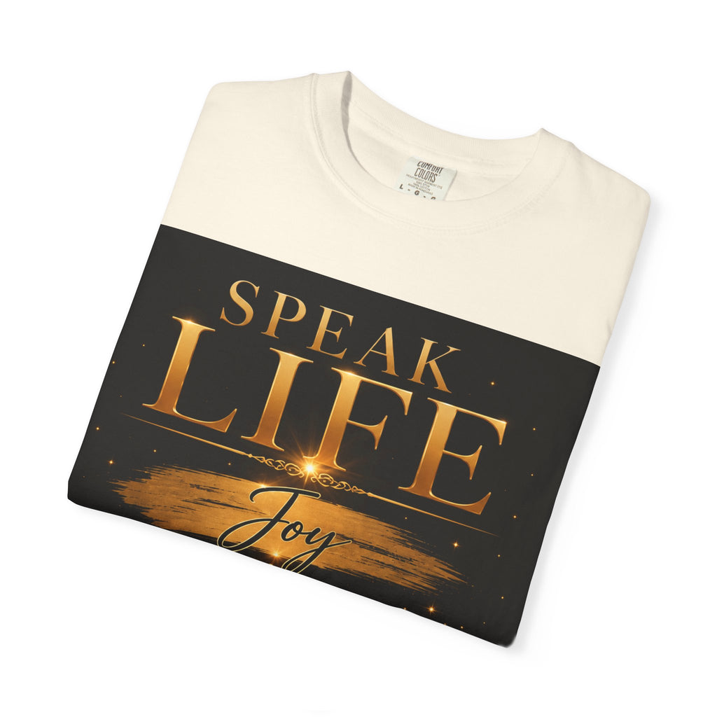Speak Life Christian T-Shirt — Joy Hope Healing Scripture Tee