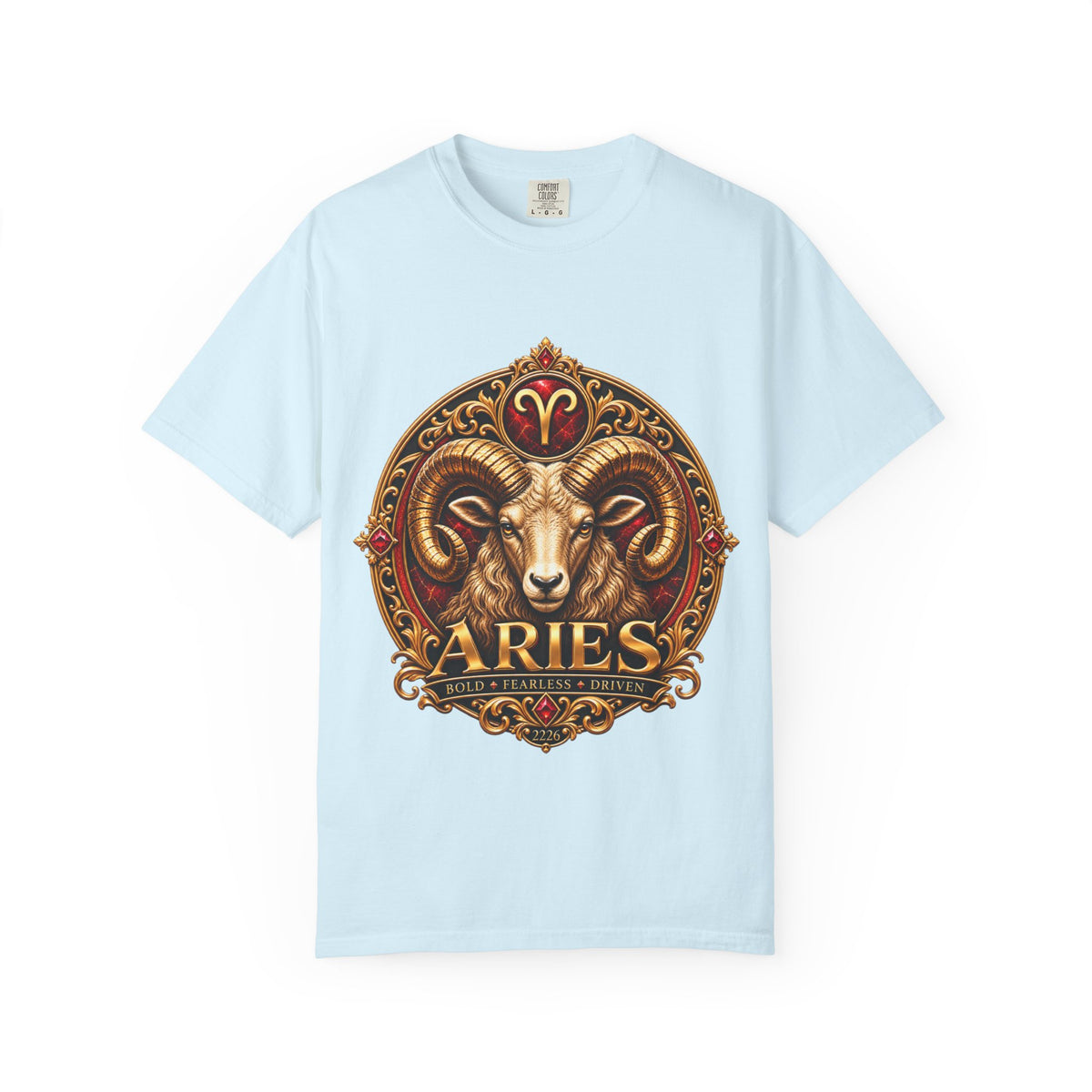 Aries Ram Zodiac T-Shirt — Bold Gold Astrology Tee